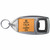Orange Keep Calm and Carry On - Plastic Key Ring Bottle Opener