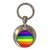 Gay Flag - Round Metal Key Ring