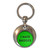 I Hate Badges - Round Metal Key Ring