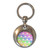 Rainbow Heart Pattern - Round Metal Key Ring Rainbow Heart Pattern - Round Metal Key Ring