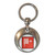 Fire Hose - Round Metal Key Ring