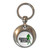 Zombie Hunter - Round Metal Key Ring