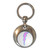 Lightning Bolt Pink - Round Metal Key Ring