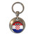 Croatia Flag - Round Metal Key Ring Croatia Flag - Round Metal Key Ring