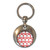 Anchor Red Pattern - Round Metal Key Ring