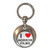 I Love Horror Films - Round Metal Key Ring