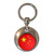 China Flag - Round Metal Key Ring