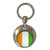 Ivory Coast Flag - Round Metal Key Ring Ivory Coast Flag - Round Metal Key Ring