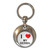I Love My Gerbil - Round Metal Key Ring
