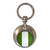 Nigeria Flag - Round Metal Key Ring