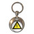 High Voltage - Round Metal Key Ring