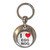 I Love Egg Nog - Round Metal Key Ring