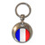 France Flag - Round Metal Key Ring France Flag - Round Metal Key Ring