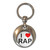 I love Rap - Round Metal Key Ring