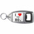 I Love The 80's - Plastic Key Ring Bottle Opener