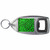 Green Leopard Print - Plastic Key Ring Bottle Opener