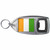Ivory Coast Flag - Plastic Key Ring Bottle Opener Ivory Coast Flag - Plastic Key Ring Bottle Opener