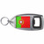 Portugal Flag - Plastic Key Ring Bottle Opener