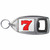 Fruit Machine Lucky Seven - Plastic Key Ring Bottle Opener