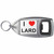 I Love Lard - Plastic Key Ring Bottle Opener