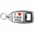 I Love Pork Pies - Plastic Key Ring Bottle Opener