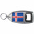 Iceland Flag - Plastic Key Ring Bottle Opener