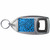 Blue Leopard Print - Plastic Key Ring Bottle Opener