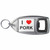 I Love Pork - Plastic Key Ring Bottle Opener
