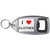 I love Clothes - Plastic Key Ring Bottle Opener