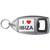 I Love Ibiza - Plastic Key Ring Bottle Opener