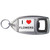 STOCK ITEM - I love Flowers - Plastic Key Ring Bottle Opener