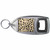Leopard Print - Plastic Key Ring Bottle Opener