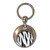 Zebra Print - Round Metal Key Ring