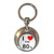 I Love The 80's - Round Metal Key Ring