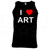 I Love Heart Art - Quality Printed Cotton Gym Vest