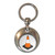 Traffic Cone - Round Metal Key Ring