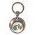 Peas and Carrots - Round Metal Key Ring