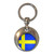 Sweden Flag - Round Metal Key Ring