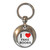 I Love Fake Boobs - Round Metal Key Ring
