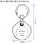 I Love Awkward Silences - Round Metal Key Ring