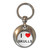 I love Skulls - Round Metal Key Ring