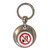 No Food or Drink - Round Metal Key Ring