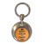 Orange Keep Calm and Carry On - Round Metal Key Ring