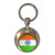 India Flag - Round Metal Key Ring