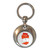 Orange Juice Carton - Round Metal Key Ring