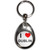 I Love Dublin - Tear Drop Metal Key Ring I Love Dublin - Tear Drop Metal Key Ring