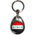 Iraq Flag - Tear Drop Metal Key Ring