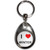 I Love Winter - Tear Drop Metal Key Ring