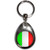 Italy Flag - Tear Drop Metal Key Ring