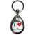I Love My Rottweiler - Tear Drop Metal Key Ring